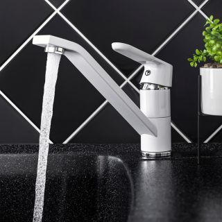 Смеситель для кухни РМС SL123W-004F-25 белый